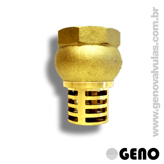 Ideal para tomadas de fluxo por bombeamento, impedindo a penetração de detritos na rede, e com seu sistema de retenção, impede o refluxo. 