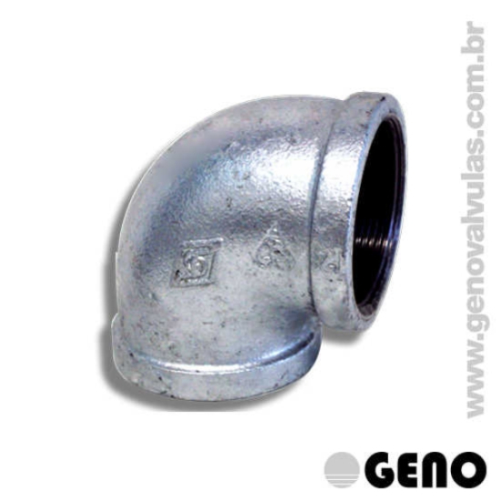 A GENO trabalha com a venda de Cotovelo 90° Fêmea-Fêmea em Ferro Galvanizado. Ideal para redes hidráulicas, incêndio e fluídos não corrosivos. Certificado NBR 6943 e INMETRO. Saiba mais!