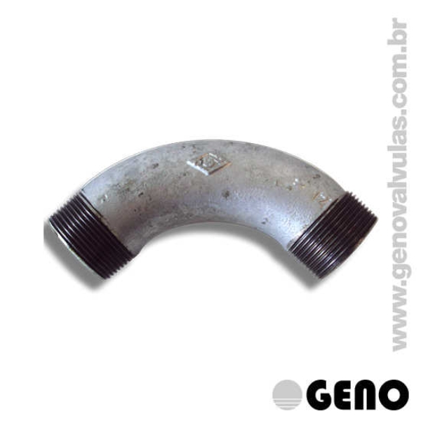 A GENO trabalha com a Curva 90° Macho-Macho em Ferro Galvanizado. Ideal para redes hidráulicas e industriais. Certificada NBR 6943 com selo INMETRO. Rosca BSP até 120°C. Saiba mais!