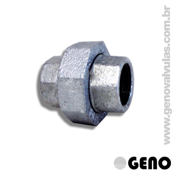 A GENO trabalha com União com Assento C&ocirc;nico em Bronze, ferro galvanizado, rosca BSP, até 120°C e 10bar. Certificada pelo INMETRO. Alta vedação e durabilidade. Saiba mais!