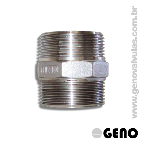 Niple hexagonal de ferro galvanizado